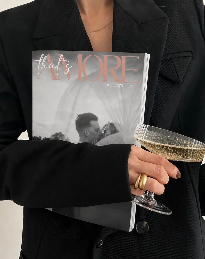 Luxe trouwmagazine van een huwelijk in Italië
