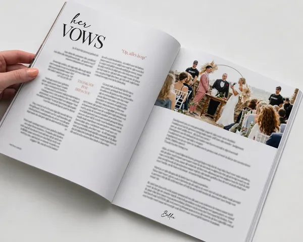 Persoonlijke geloften in een trouwmagazine
