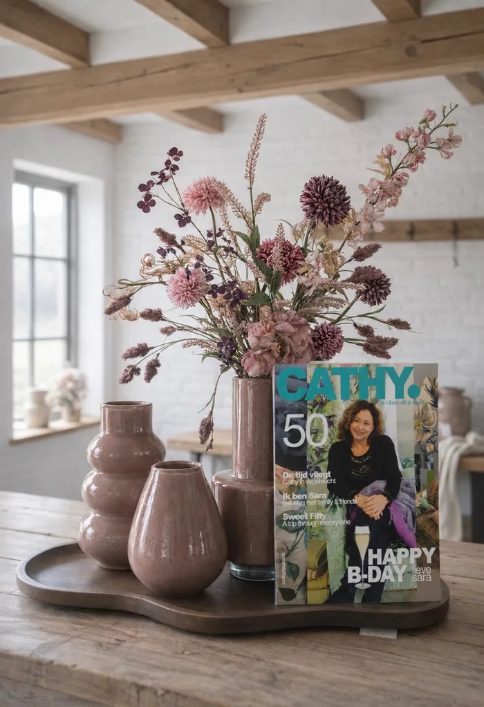 Persoonlijk verjaardagsmagazine voor de 50e verjaardag van Cathy