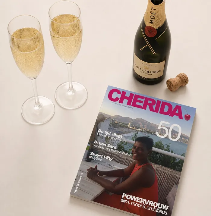 Persoonlijk verjaardagsmagazine voor de 50e verjaardag van Cherida