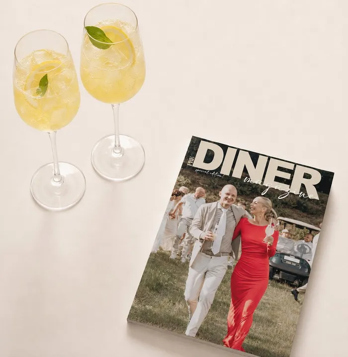 Cover van het pre-dinnermagazine van Jante en Niek bij Groot Warnsborn